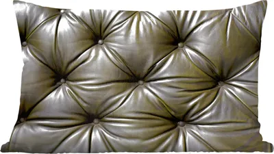 Produktbild von MuchoWow® Zierkissen Sofakissen Wohnzimmer Dekokissen 50x30 cm Eine Nahaufnahme eines Ledersofas - Wohnzimmerdekoration - Polster mit Photo