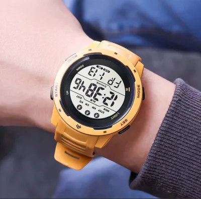Image de Montre de sport numérique,Montre de course à pied pour hommes,Montre de sport électronique étanche,Montre de sport lumineuse,Montre de sport d'extérieur,Montre d'extérieur