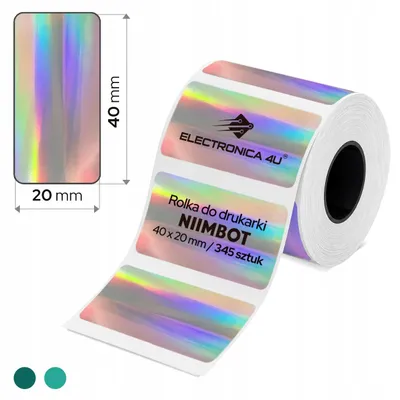 Obrázok produktu pre Samolepiace etikety, termotransferové, pre tlačiarne Niimbot M2, M2_H, M3, formát 40x20 mm