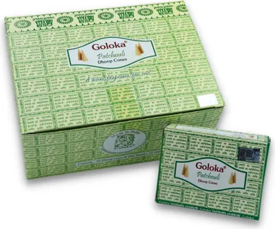Produktbild von Räucherkegel LAVISA, Meditation, Aromatherapie, Duft, Atmosphäre für Zuhause, Satya, Goloka, Golden Nag (Patchouli)
