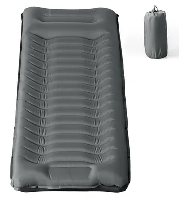 Image de Omgoods - Matelas de camping gonflable avec coussin intégré - Imperméable et résistant aux déchirures