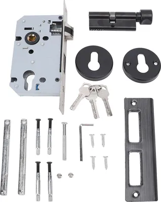 Produktbild von Türgriff mit Schlüssel und Schlüssel für Schlafzimmer, Badezimmer, Hotels, Büros
