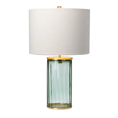 Obrázek produktu pro Stolní lampa, ocel, mosaz, sklo, zelená barva, V 60,4 cm