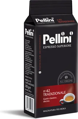 A product shot of a bag of Pellini coffee.