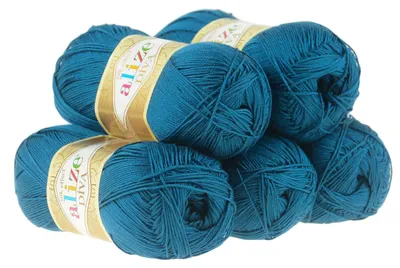 5 x 100g Strickgarn ALIZE DIVA - Häkelgarn Wolle Sommer Stricken Häkeln