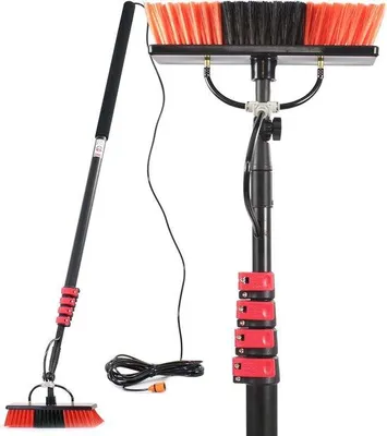 Produktbild von Famanu Waschbürste mit teleskopischer Stange und Wasserzufuhr - 9 Meter