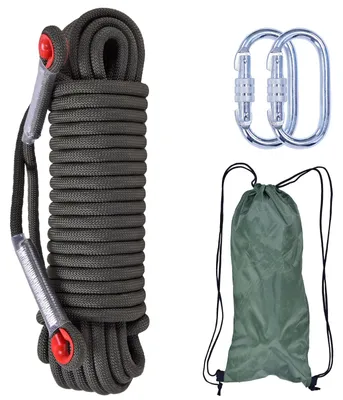 Produktbild von Vielseitiges 30-Meter-Kletterseil mit 2 Karabinhaken