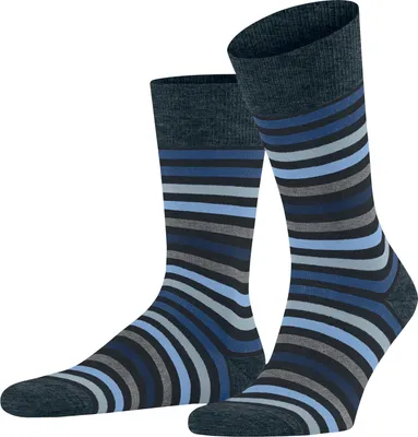 Produktbild von FALKE Tinted Stripe Socken Herren 6371 - dark navy 47-50