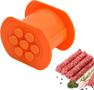 Immagine prodotto di Strumento per hamburger e churros a 7 fori - Riempimento di carne per hamburger, crocchette e churros