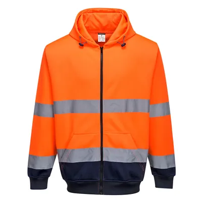 Immagine prodotto di Portwest B317 Giacca con cappuccio bicolore e zip arancione/marino taglia M