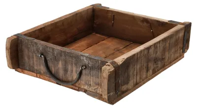 Produktbild von Novaliv Holzkiste Vintage 30 x 25 x 8 cm Alte Ziegelform Holz