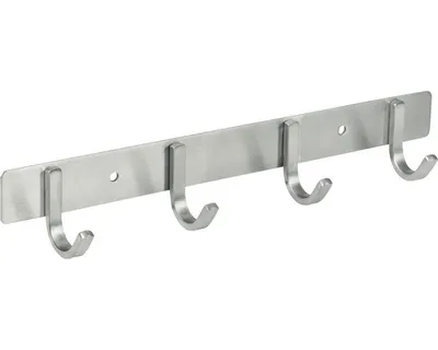 Immagine prodotto di Barra appendiabiti 4 ganci, acciaio inox, 8156