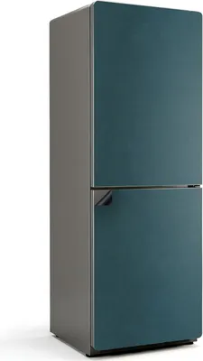 Produktbild von Farbe Dunkles Meer – Magnetische Kühlschrank Abdeckung – Dekorfolie magnetisch Küche – Kühlschrank Magnet Deko – selbstklebende Magnettafel – Magnetfolie für Kühlschranktür – 70x190 cm