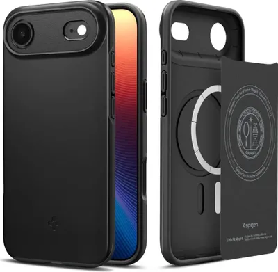 Produktbild von Spigen ACS10306, Cover, Apple, iPhone Air, 16,5 cm (6.5"), Schwarz