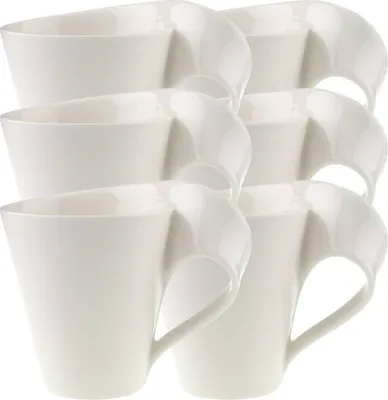 Produktbild von Villeroy & Boch New Wave Caffe Becher mit Henkel 0,3 l Set6