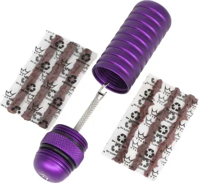 Immagine prodotto di Peatys HoleShot Tubeless Puncture Plugger Kit di riparazione delle forature per pneumatici tubeless viola PPR-TPP-VLT-12