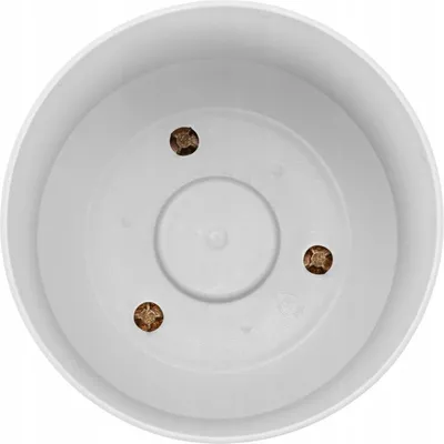 Immagine prodotto di Prosperplast s.r.o. Vaso da fiori TUBO PM 19,9 cm, bianco con ciotola beige