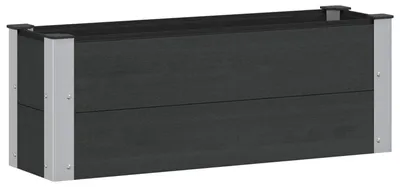 Produktbild von vidaXL Hochbeet Schwarz 100 x 30 x 36 cm