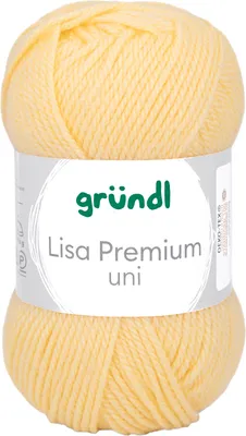 Produktbild von Wolle Lisa, 50g, 133m Pastell-Gelb
