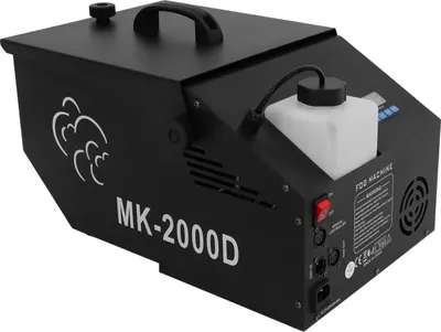 Produktbild von Nebelmaschine für Bühne und Party - Bodennebelmaschine - 1200W - DMX/Remote Steuerung - 5000 CFM - 0,5 l Tank - 220V EU-Stecker - Schwarz