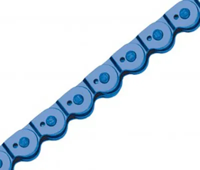 Produktbild von Kette Magic Colour für Single Speed 1/2 x 1/8', 102 Glieder, 6,6 mm, BMX,Trial, blau
