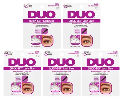 Produktbild von Ardell DUO - Wimpernkleber - 5er Pack - Quick-Set Dark - Dunkel - Wasserfest - Latexfrei