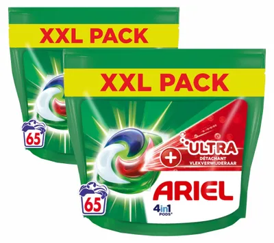 Produktbild von Ariel 4-in-1 Waschmittel-Pods + Ultra Fleckenentferner - 130 Wäschen