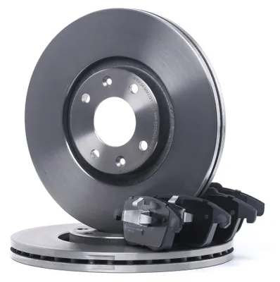Produktbild von RIDEX Bremsenset Vorne Bremsscheiben Beläge Satz passend für PEUGEOT 207 (WA, WC) 302,0mm
