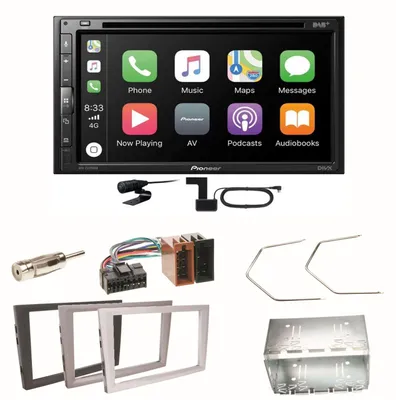 Produktbild von Pioneer AVH-Z5200DAB Android Auto Einbauset für Opel Vectra C Signum Corsa Combo