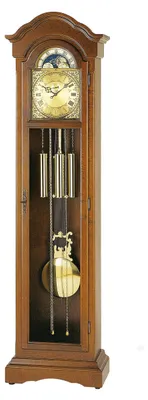 Produktbild von AMS S2021-1 Standuhr mit Nussbaum-Massivholzgehäuse und mechanischem Kettenzugwerk