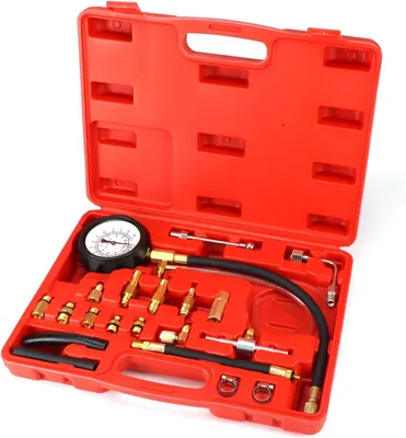Productafbeelding van ® brandstofdruk benzinedruktester, brandstofdrukmeter voor injectiesystemen, 0-140 PSI / 0-10 bar manometer