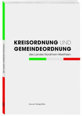 Produktbild von Kreisordnung und Gemeindeordung des Landes NRW