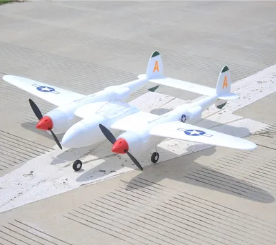 Produktbild von MD P38 1200mm Spannweite EPO RC Flugzeug Lockheed P-38 Beleuchtung Zoom Flugzeug Starrflügel, KIT Version (Ohne Motor, Regler, Servo)