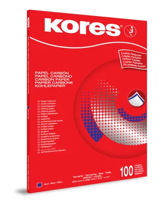 Produktbild von Kores KD78478 Blaupapier A4 100 Blatt blau