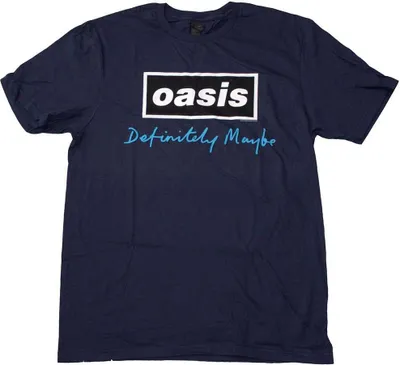 Produktbild von Oasis - "Definitely Maybe" T-Shirt für Herren/Damen Uni RO11807 (L) (Marineblau)