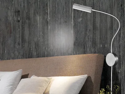 Produktbild von LED Wandleuchte dimmbar - Schwanenhals Leseleuchte & Bettleuchte für Wandmontage