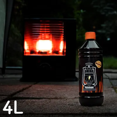 Produktbild von Petroleum für Petroleumheizung Petroleumofen Petroleumlampe Petroleumlampen Kamin Heizung Kerosin Reiniger Lampe Lampen Petrolium 4 Liter Flameup