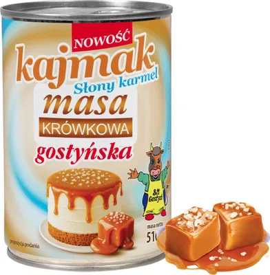 Obrázok produktu pre Mleko zagęszczone Gostyń słony karmel 510 g