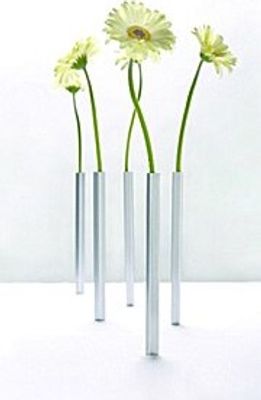 Magnetische Vasen 5er Pack - Magnetic Vase - silver