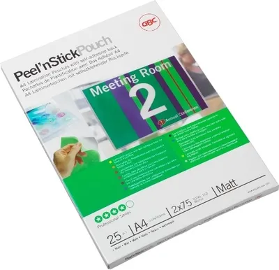Immagine prodotto di GBC busta per film di laminazione Peel'nStickPouch, DIN A4, 150 mic