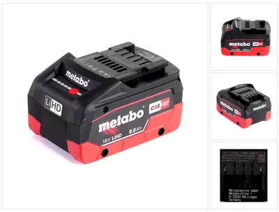 Image de Metabo LiHD 18 V 8,0 Ah Li-Ion Batterie ( 625369000 ) - système CAS