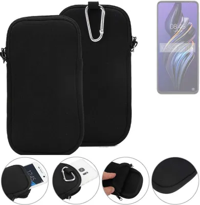 Produktbild von K-S-Trade Neopren-Hülle Handyhülle kompatibel mit Tecno Pova 3 Schutzhülle Neoprenhülle Sleeve Schutz-Hülle Gürtel Tasche Case Holster