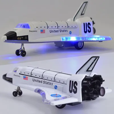Obrázek produktu pro 8 Inch Alloy Force Control Space Shuttle Model s Light & Sound Toy Plane Gift pro děti