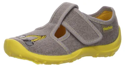 Produktbild von Fischer Markenschuhe Hausschuhe in grau, Gr. 28