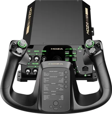 Produktbild von Moza Racing MFY Yoke + AY210 Basis – Flugsteuer Komplettset – PC