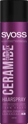 Obrázok produktu pre SYOSS CERAMIDE, Lak na vlasy, Ženy, 400 ml, Fixačný, 48 h, 1 kusov