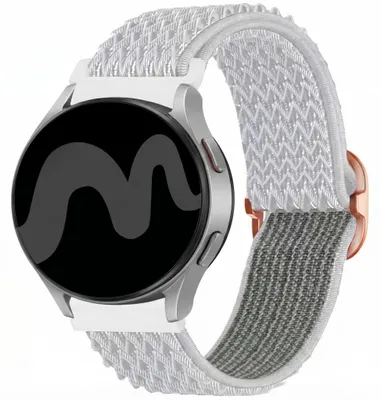 Produktbild von imoshion Elastisches Nylonarmband - Universelle 22 mm Anschluss - Weiß, KI-generiertes Bild