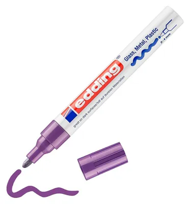 Produktbild von Edding 750, Violett, Violett, Weiß, 1 Farben, Rundspitze, Rund, 2 mm