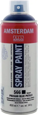 Produktbild von Amsterdam Sprühfarbe Spraydose hochpigmentiert 400 ml Preußischblau (Phthalo) 566