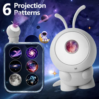 Obrázek produktu pro Děti mimozemšťané noční světlo LED hvězdná obloha světlo projektor lampa hvězdné noční světlo dobíjecí projekční lampa strana ložnice školka dekorace dárky
